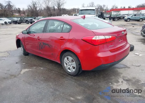 2016 Kia Forte Lx из США, поврежденный, VIN KNAFK4A65G5566499